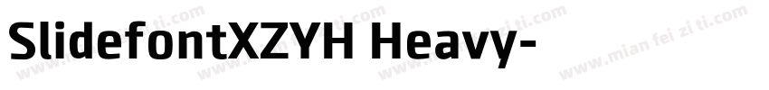 SlidefontXZYH Heavy字体转换